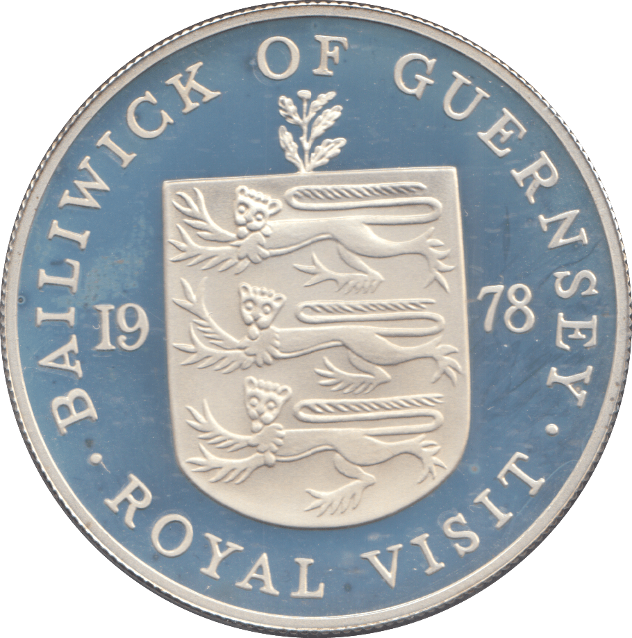 1978 SILVER PROOF 25 PENCE ROYAL VISIT - SILVER WORLD COINS - Cambridgeshire Coins