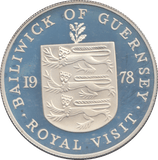 1978 SILVER PROOF 25 PENCE ROYAL VISIT - SILVER WORLD COINS - Cambridgeshire Coins