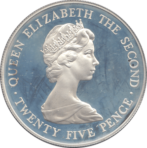 1978 SILVER PROOF 25 PENCE ROYAL VISIT - SILVER WORLD COINS - Cambridgeshire Coins