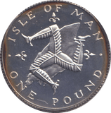 1978 SILVER PROOF ONE POUND ISLE OF MAN - SILVER WORLD COINS - Cambridgeshire Coins