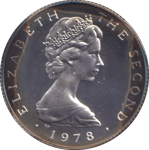 1978 SILVER PROOF ONE POUND ISLE OF MAN - SILVER WORLD COINS - Cambridgeshire Coins