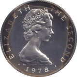 1978 SILVER PROOF ONE POUND ISLE OF MAN - SILVER WORLD COINS - Cambridgeshire Coins