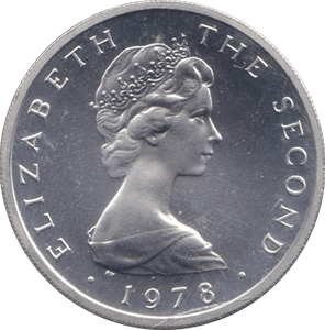1978 SILVER TEN PENCE ISLE OF MAN - SILVER WORLD COINS - Cambridgeshire Coins