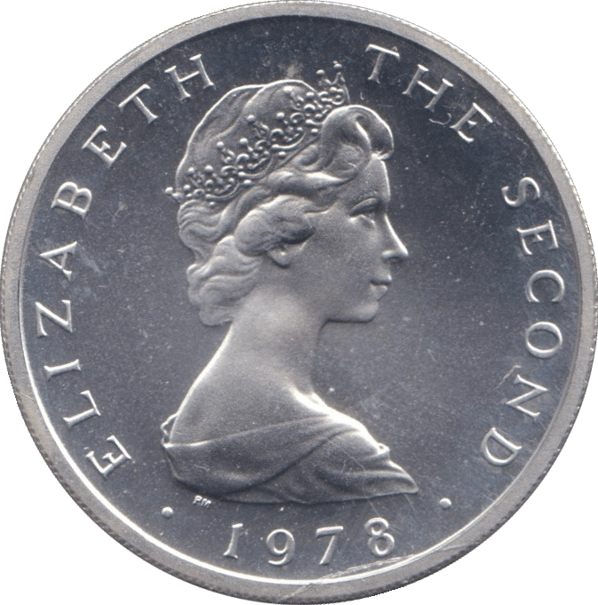 1978 SILVER TEN PENCE ISLE OF MAN - SILVER WORLD COINS - Cambridgeshire Coins