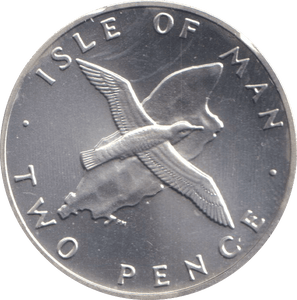 1978 SILVER TWO PENCE ISLE OF MAN - SILVER WORLD COINS - Cambridgeshire Coins