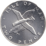 1978 SILVER TWO PENCE ISLE OF MAN - SILVER WORLD COINS - Cambridgeshire Coins