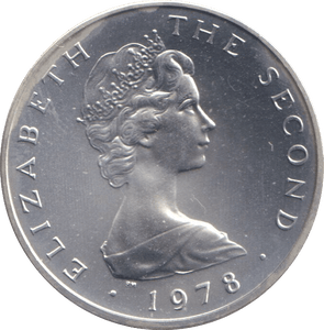 1978 SILVER TWO PENCE ISLE OF MAN - SILVER WORLD COINS - Cambridgeshire Coins
