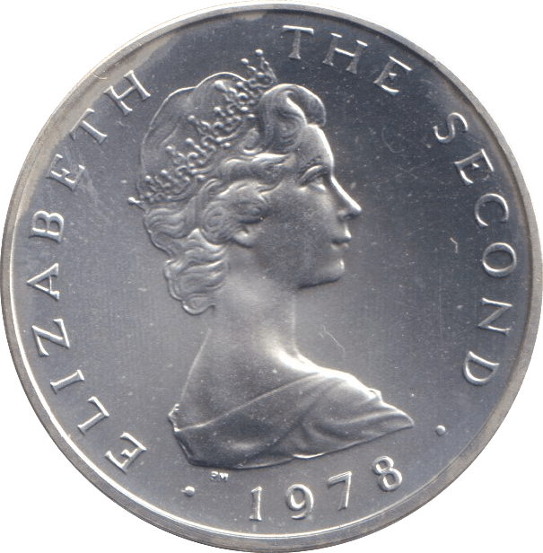 1978 SILVER TWO PENCE ISLE OF MAN - SILVER WORLD COINS - Cambridgeshire Coins