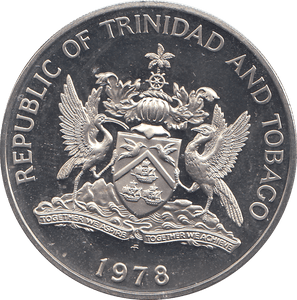1978 TRINIDAD AND TOBAGO ONE DOLLAR - WORLD COINS - Cambridgeshire Coins