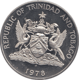 1978 TRINIDAD AND TOBAGO ONE DOLLAR - WORLD COINS - Cambridgeshire Coins