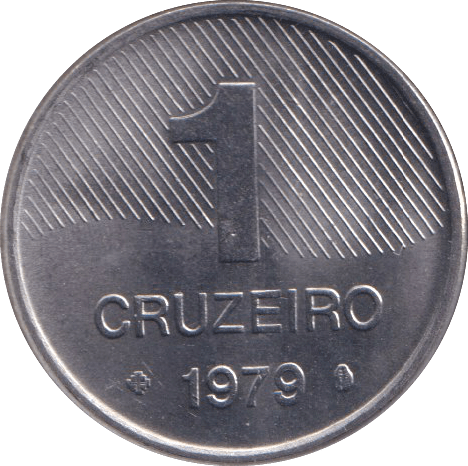 1979 1 CRUZEIRO BRAZIL - SILVER WORLD COINS - Cambridgeshire Coins