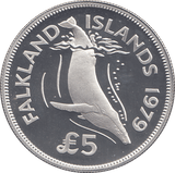 1979 FALKLAND ISLANDS £5 SILVER PROOF - WORLD COINS - Cambridgeshire Coins