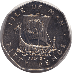 1979 FIFTY PENCE - IOM DAY OF TYNWALD - WORLD COINS - Cambridgeshire Coins