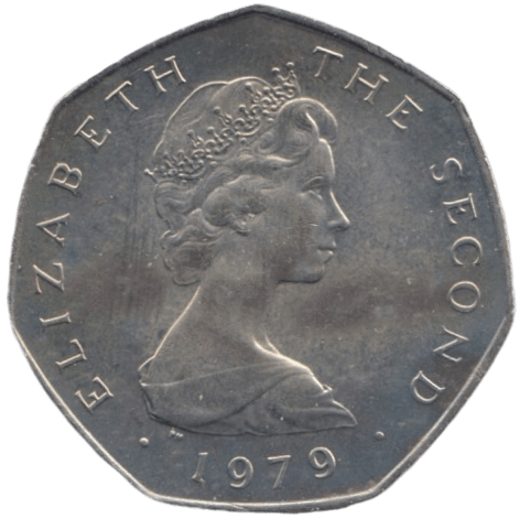 1979 FIFTY PENCE ISLE OF MAN ( BU ) - 50p BU - Cambridgeshire Coins