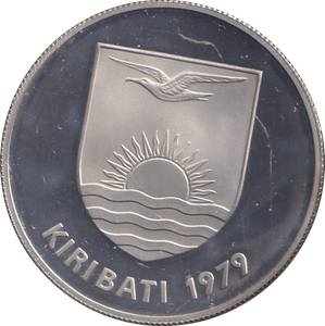 1979 FIVE DOLLARS SILVER PROOF KIRIBATI - SILVER WORLD COINS - Cambridgeshire Coins