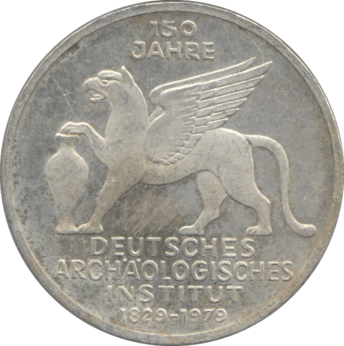 1979 GERMAN ARCHEOLOGISTS INSTITUTE SILVER 5 MARKS GERMANY - SILVER WORLD COINS - Cambridgeshire Coins