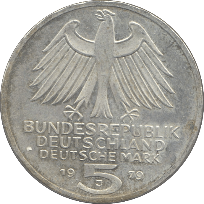 1979 GERMAN ARCHEOLOGISTS INSTITUTE SILVER 5 MARKS GERMANY - SILVER WORLD COINS - Cambridgeshire Coins