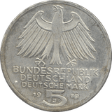 1979 GERMAN ARCHEOLOGISTS INSTITUTE SILVER 5 MARKS GERMANY - SILVER WORLD COINS - Cambridgeshire Coins