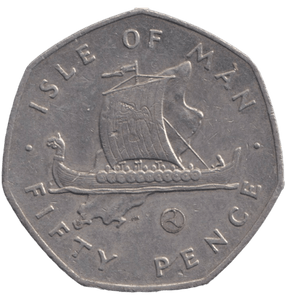 1979 LARGE 50 PENCE ISLE OF MAN - 50P REGIONAL ISSUES - Cambridgeshire Coins