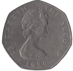 1979 LARGE 50P ISLE OF MAN - 50P REGIONAL ISSUE - Cambridgeshire Coins