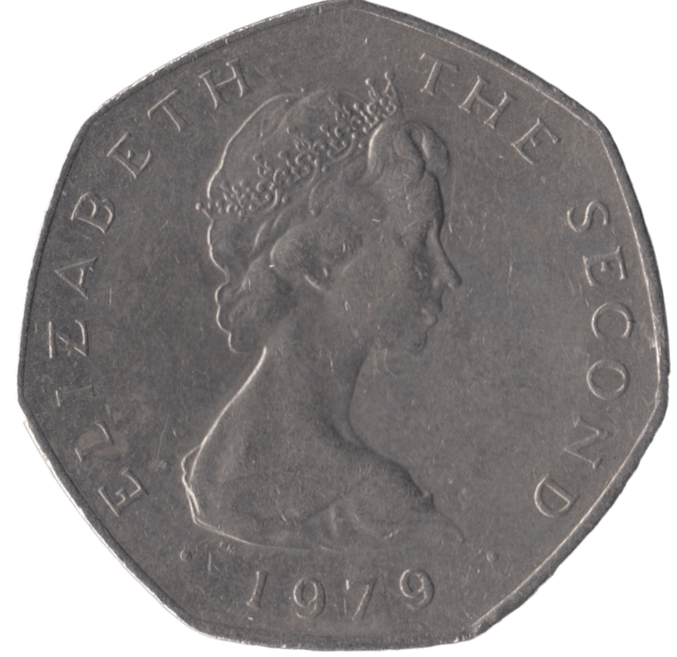 1979 LARGE 50P ISLE OF MAN - 50P REGIONAL ISSUE - Cambridgeshire Coins