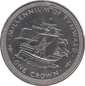 1979 ONE CROWN MILLENIUM OF TYNWALD - WORLD COINS - Cambridgeshire Coins