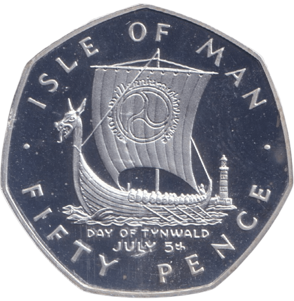 1979 SILVER PROOF 50P ISLE OF MAN - 50P Silver Proof - Cambridgeshire Coins