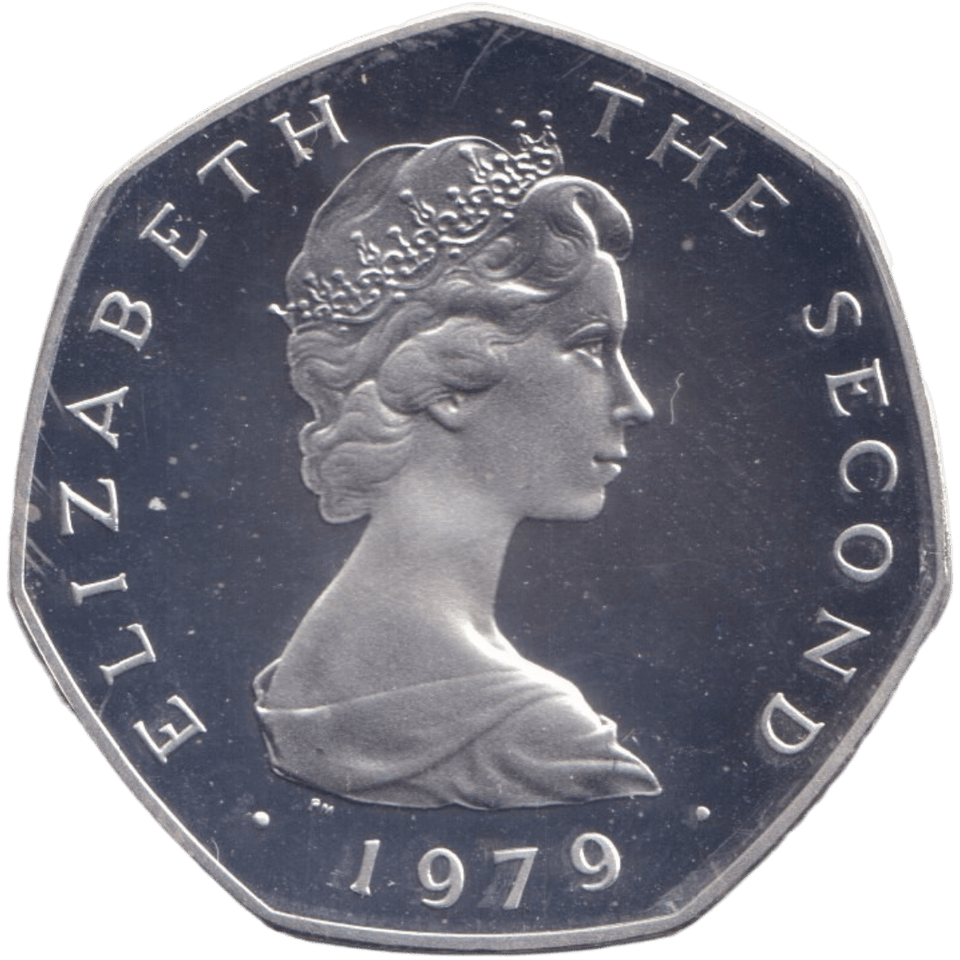 1979 SILVER PROOF 50P ISLE OF MAN - 50P Silver Proof - Cambridgeshire Coins