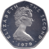 1979 SILVER PROOF 50P ISLE OF MAN - 50P Silver Proof - Cambridgeshire Coins