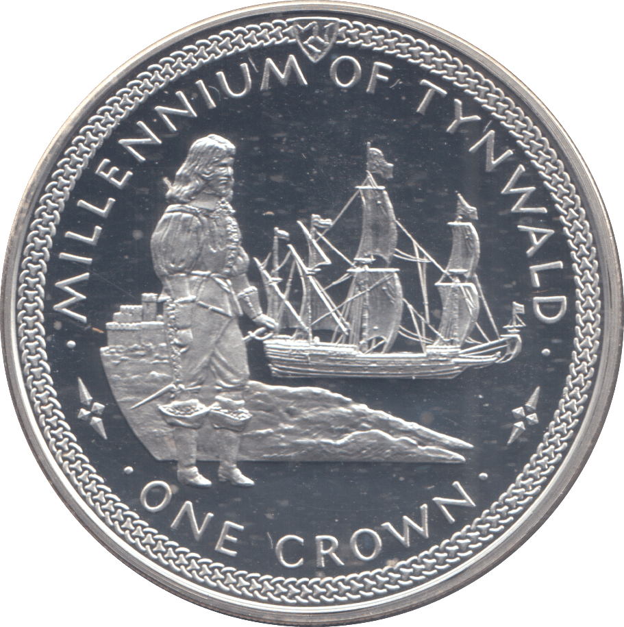 1979 SILVER PROOF CROWN MILLENNIUM OF TYNWALD - Silver Proof - Cambridgeshire Coins
