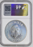 1979 SILVER ZAMBIA 10 KWACHA CONSERVATION TAITA FALCON COIN ( NGC ) MS66 - NGC SILVER COINS - Cambridgeshire Coins