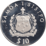 1979 TEN DOLLARS SAMOA SISIFO CAPTAIN JAMES COOK - SILVER WORLD COINS - Cambridgeshire Coins
