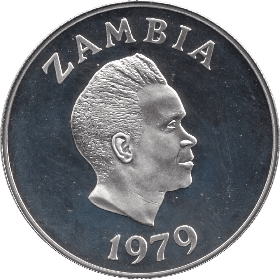 1979 ZAMBIA PROOF 10 KWACHA FISH EAGLE SILVER PROOF COIN - SILVER WORLD COINS - Cambridgeshire Coins