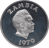 1979 ZAMBIA PROOF 10 KWACHA FISH EAGLE SILVER PROOF COIN - SILVER WORLD COINS - Cambridgeshire Coins