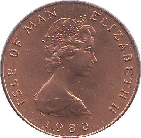 1980 1 PENCE ISLE OF MAN ( BU ) - WORLD COINS - Cambridgeshire Coins