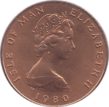 1980 1 PENCE ISLE OF MAN ( BU ) - WORLD COINS - Cambridgeshire Coins