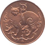 1980 1 PENCE ISLE OF MAN ( BU ) - WORLD COINS - Cambridgeshire Coins