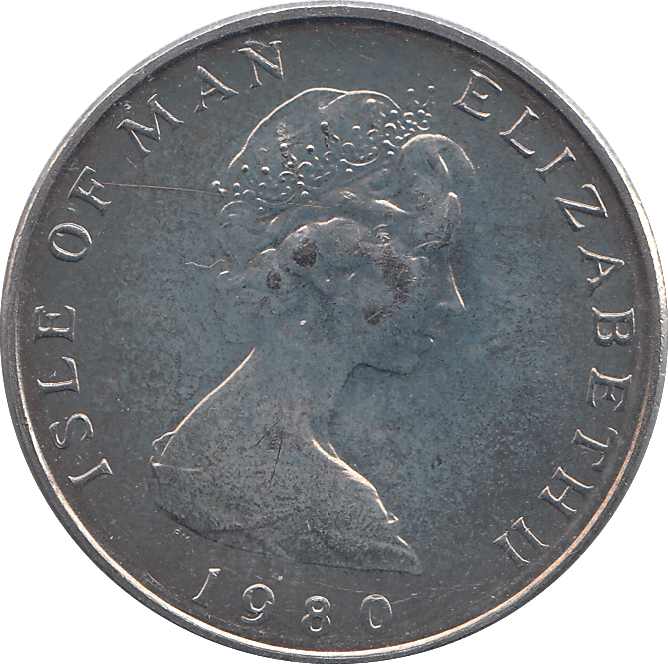1980 10 PENCE ISLE OF MAN ( BU ) - WORLD COINS - Cambridgeshire Coins