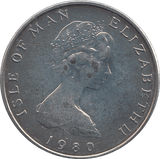 1980 10 PENCE ISLE OF MAN ( BU ) - WORLD COINS - Cambridgeshire Coins