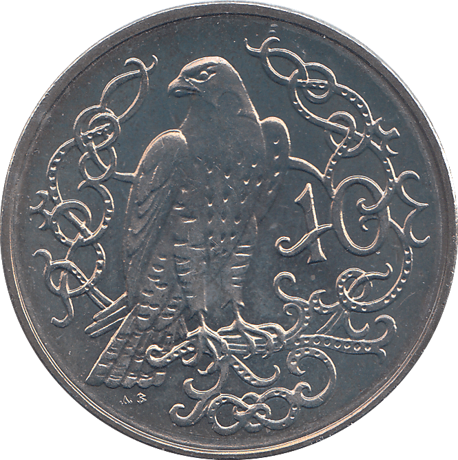 1980 10 PENCE ISLE OF MAN ( BU ) - WORLD COINS - Cambridgeshire Coins