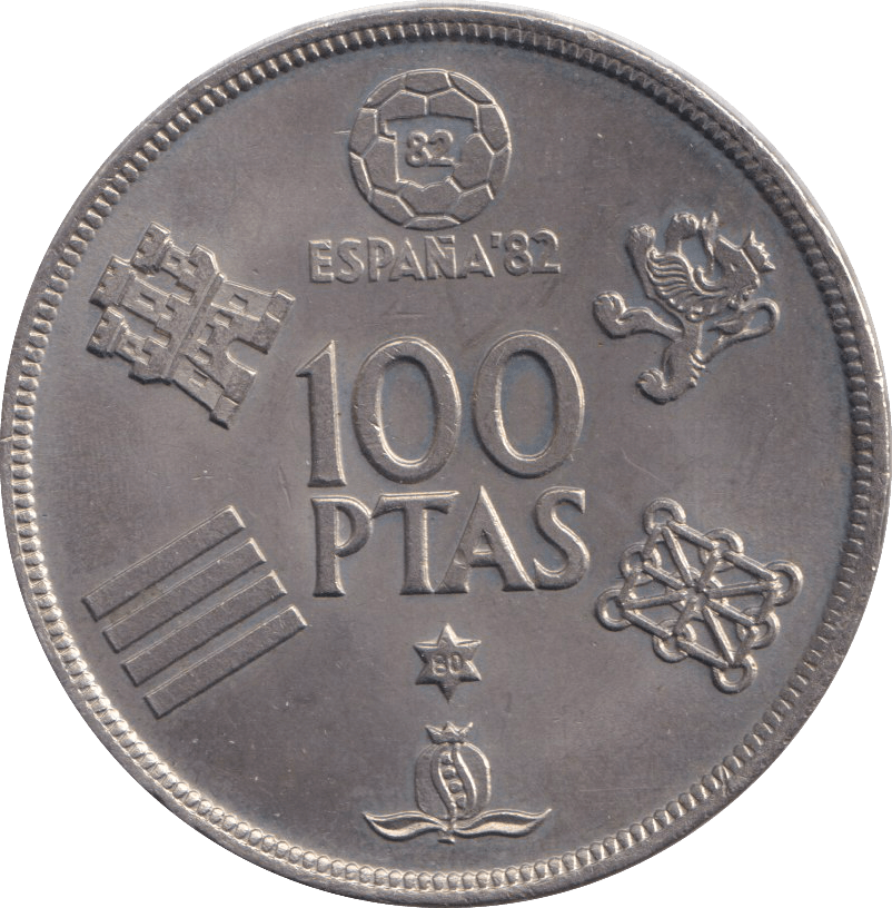 1980 100 PASATAS SPAIN - WORLD COINS - Cambridgeshire Coins