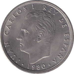 1980 100 PASATAS SPAIN - WORLD COINS - Cambridgeshire Coins