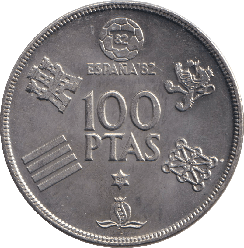 1980 100 PESETAS SPAIN - WORLD COINS - Cambridgeshire Coins