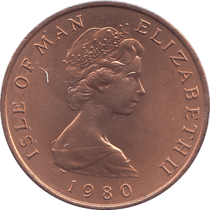 1980 2 PENCE ISLE OF MAN ( BU ) - WORLD COINS - Cambridgeshire Coins