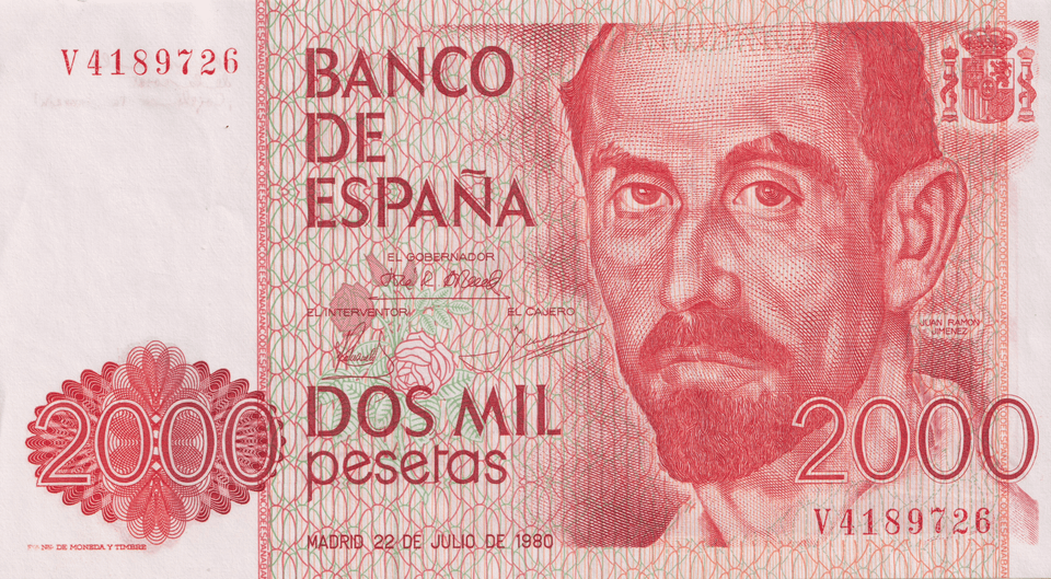 1980 2000 PESTAS BANKNOTE SPAIN REF-1649 - WORLD BANKNOTES - Cambridgeshire Coins