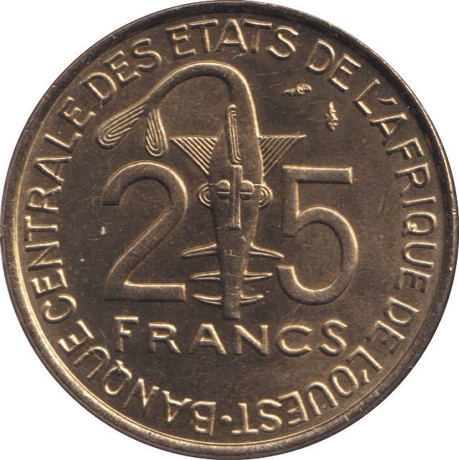 1980 25 FRANCS WEST AFRICA - WORLD COINS - Cambridgeshire Coins
