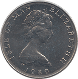 1980 5 PENCE ISLE OF MAN ( BU ) - WORLD COINS - Cambridgeshire Coins