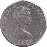 1980 50 PENCE ISLE OF MAN (10,000 MINTAGE ONLY) - WORLD COINS - Cambridgeshire Coins