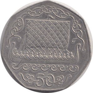 1980 50 PENCE ISLE OF MAN (10,000 MINTAGE ONLY) - WORLD COINS - Cambridgeshire Coins