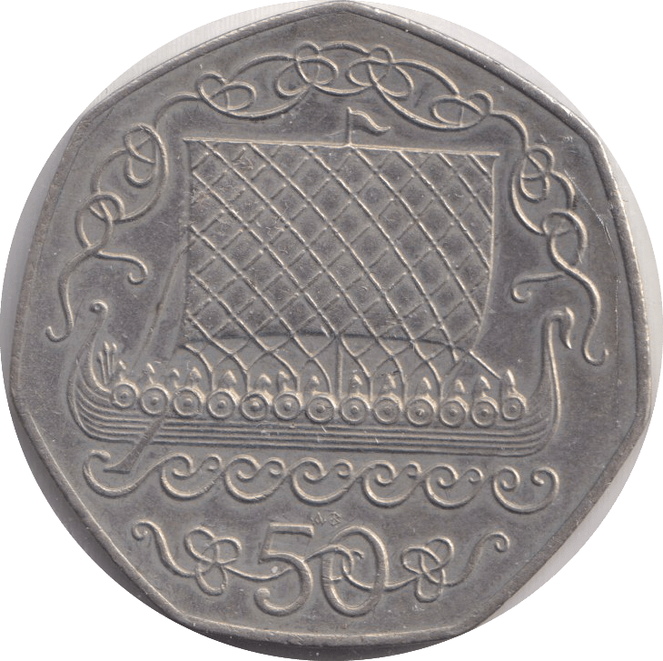 1980 50 PENCE ISLE OF MAN (10,000 MINTAGE ONLY) - WORLD COINS - Cambridgeshire Coins